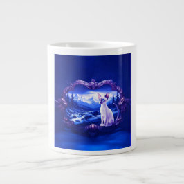 Katt av siamesisk art i den scena Ram Jumbo Mugg