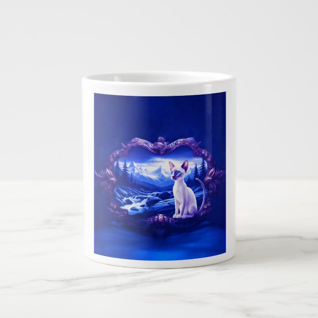 Katt av siamesisk art i den scena Ram Jumbo Mugg (Framsidan)