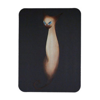 Katt av stenande Oljemålning från Siamese Magnet