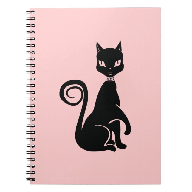 Katt av stolt anteckningsbok med spiral (Framsidan)