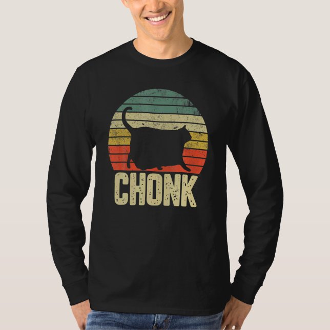Katt av tjock Cat Memchkatt T Shirt (Framsida)