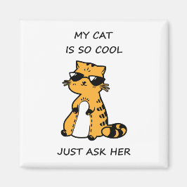 Katt av vismisk Coola Magnet