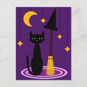 Katt av Witch Vykort