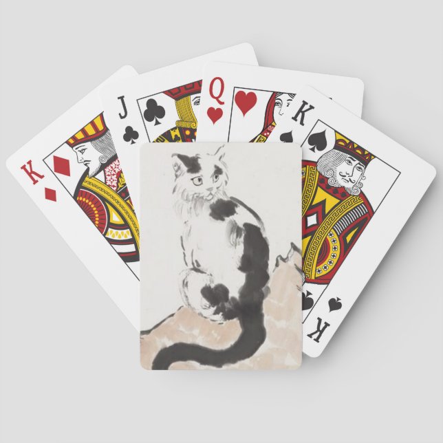 Katt (av Xu Beihong) Casinokort (Baksidan)