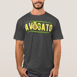 Katt Avocado Älskare Avogato Birthday Gift T Shirt