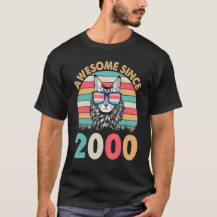 Katt Awesome Sedan 2000 Glad Födelsedag För Mig 2 T Shirt