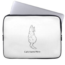 Katt bakifrån 13” personsökbar laptopsleeve