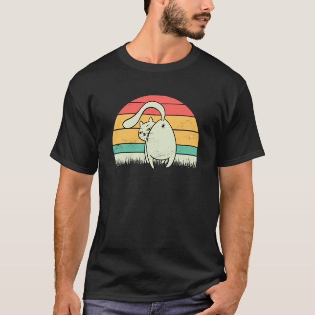 katt baksida katt kattungar bakfylla t shirt (Framsida)