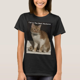 Katt Bästa Medicin Foto Humor T Shirt