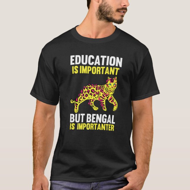 Katt Bengal  5 T Shirt (Framsida)
