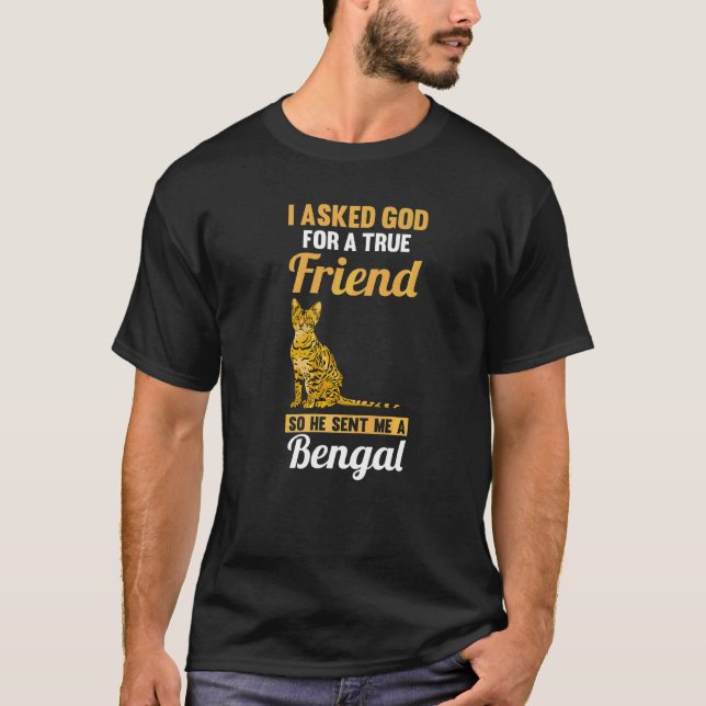 Katt Bengal  9 T Shirt (Framsida)