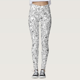 Katt besatt - Crazy Cat Dam Leggings