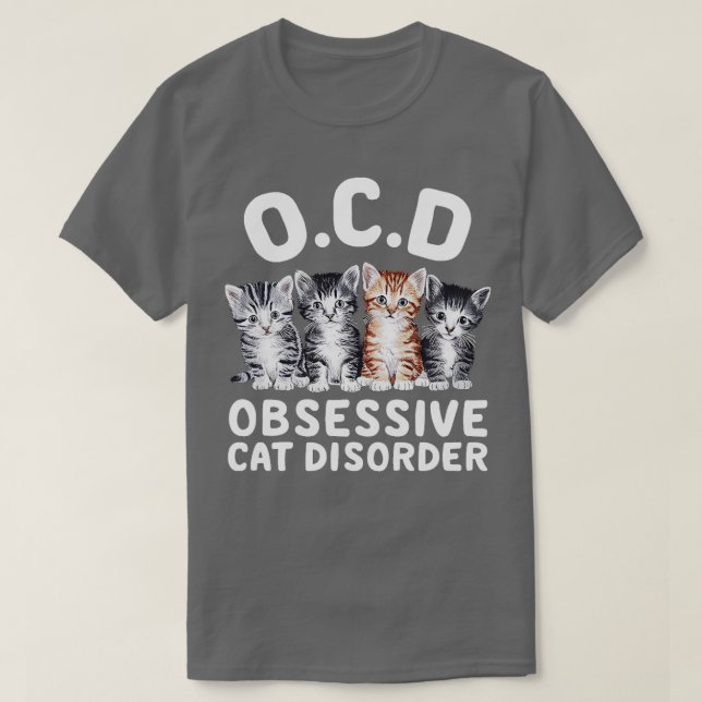 Katt- besatthet t shirt (Design framsida)