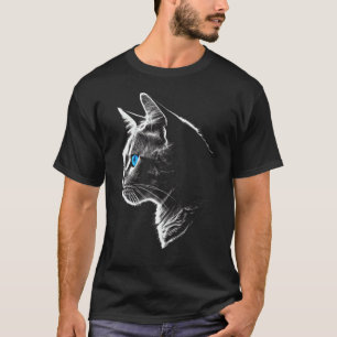 Katt Blå Ögon Husdjur Katt T Shirt