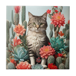 Katt bland katter Katt Lovers Kakelplatta