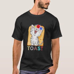 Katt Blomma Toast Katt För Katt T Shirt