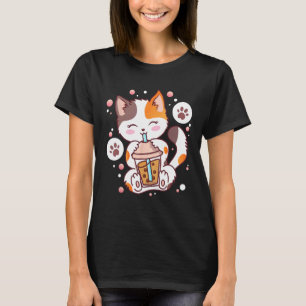 Katt Boba Te Bubbel Te Neko T Shirt