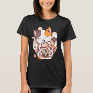 Katt Boba Te Bubbel Te Neko T Shirt