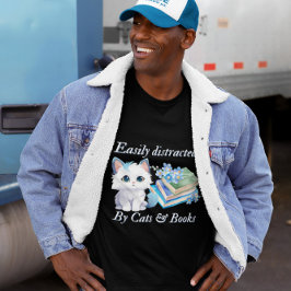 Katt & Bokar Art är lätt utspridd T Shirt