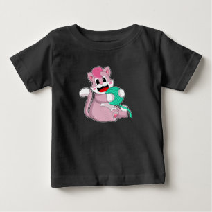 Katt Boll av garn T Shirt