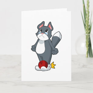 Katt Bowling Bowlingklot Kort