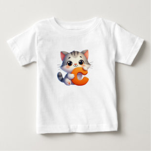 Katt Brev C Baby T-Shirt