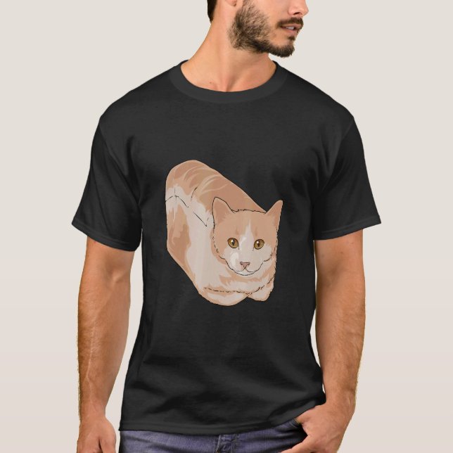 Katt Bröd Roligt Dank Meme Katter T Shirt (Framsida)