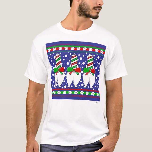 Katt Butt-Grönt - jultid T Shirt (Framsida)