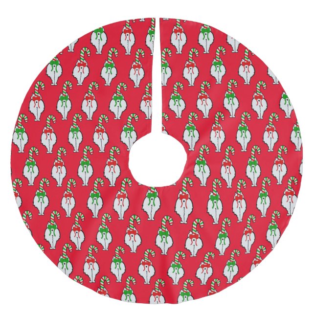 Katt Butt-jul Julgransmatta Borstad Polyester (Framsidan)