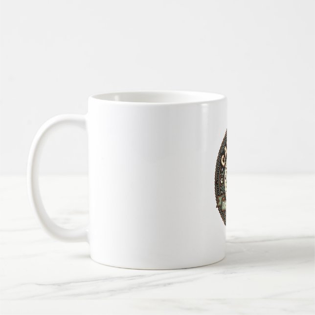 Katt Cola Katt Läskdryck Dricka Etikett Katt Vinta Kaffemugg (Vänster)