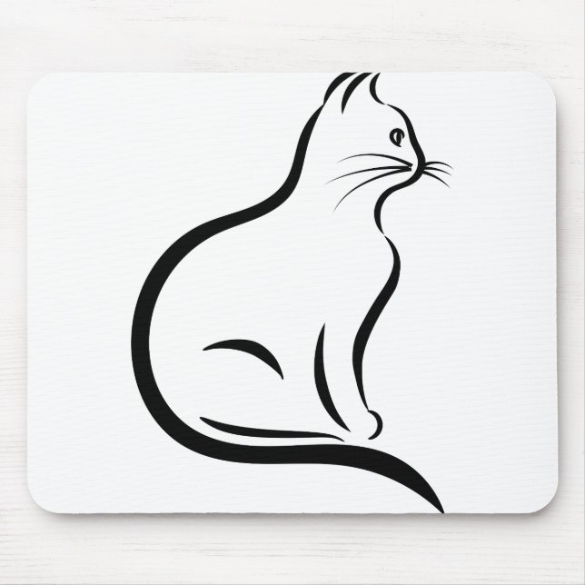 Katt Coola Remeras Helical Helix Line Art Animals Musmatta (Framsidan)