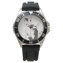 Katt (Cute Kitten) (Kattunge) (från Xu Beihong) Armbandsur