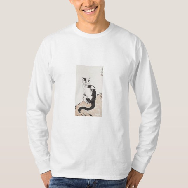 Katt (Cute Kitten) (Kattunge) (från Xu Beihong) T Shirt (Framsida)