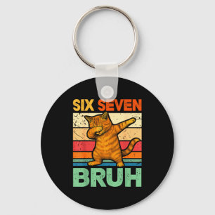 Katt Dabbar Bruh 67 Meme 6 7 Sex Sju Nyckelring
