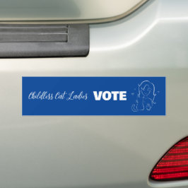 Katt Dam Artikel Bumper Sticker Bildekal