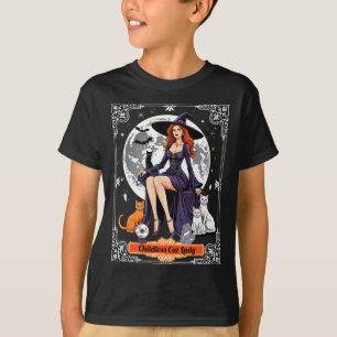 Katt Dam Halloween Witch Cats Witchy Spo T Shirt