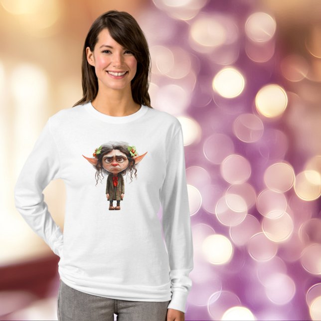 Katt Dam jul - Elf Women's Tee (Skapare uppladdad)