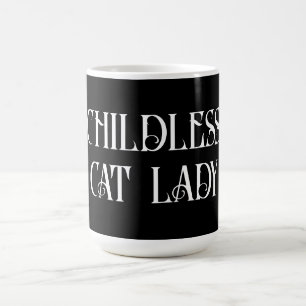 Katt dam kaffemugg