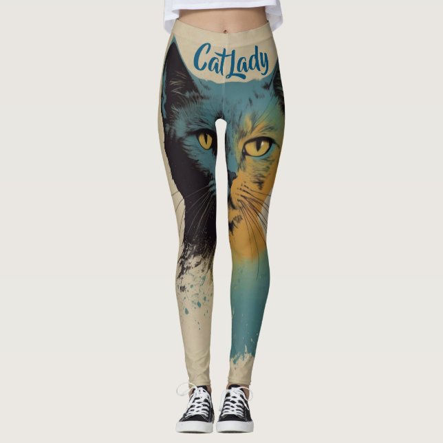 Katt Dam Leggings (Framsida)