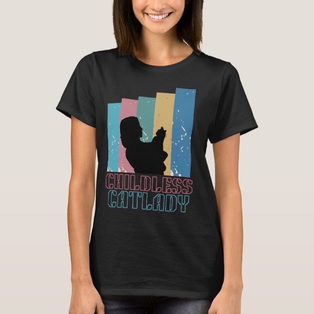 Katt dam t shirt (Framsida)