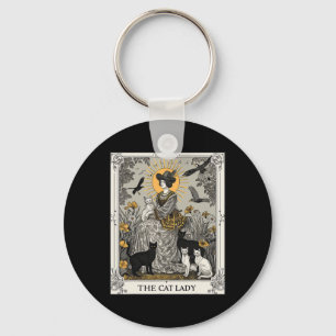 Katt Dam Tarot Card Vintage Gotham Women Katt M Nyckelring