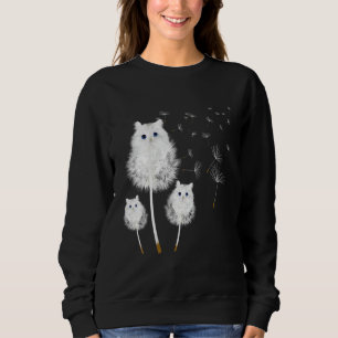 Katt Dandelion Flower Plant och Cat Pet Owner T Shirt