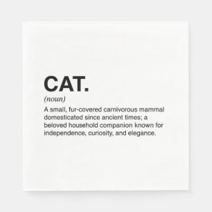 Katt Definition Substantiv Rolig Kattälskare Pappersservett