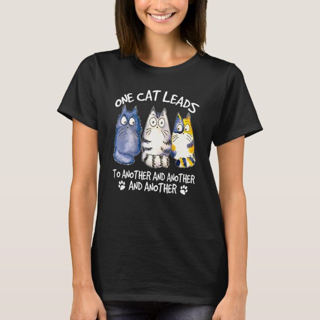Katt Design Katt Katter Hangover T Shirt (Framsida)