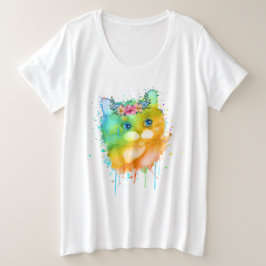 Katt design Kvinnor T Shirt