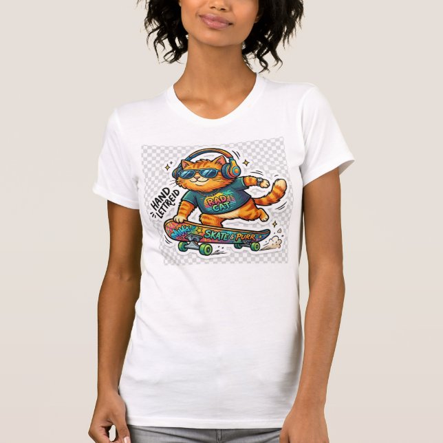 katt design t-shirt  (Framsida)