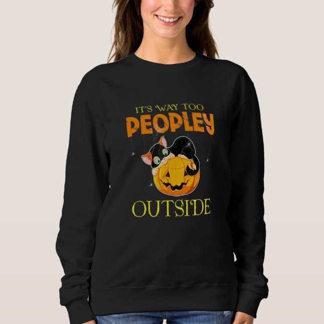 Katt Det S Sätt Oo Människor Utanför Halloween T Shirt (Framsida)