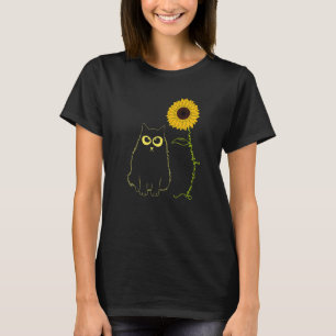 Katt Du Är Min Ensamma Solsken Solros Katt T Shirt
