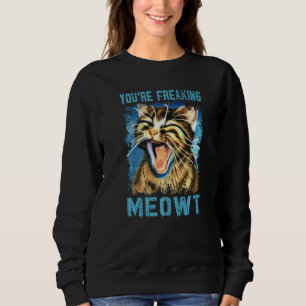 Katt Du Gör Mig Alldeles Kattgalen Retro Katt Mja T Shirt