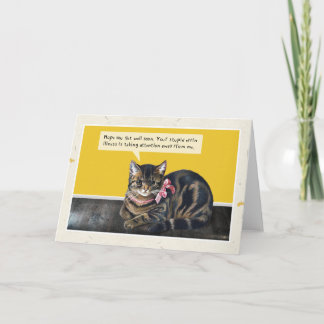 Katt "Dum sjukdom" Kort